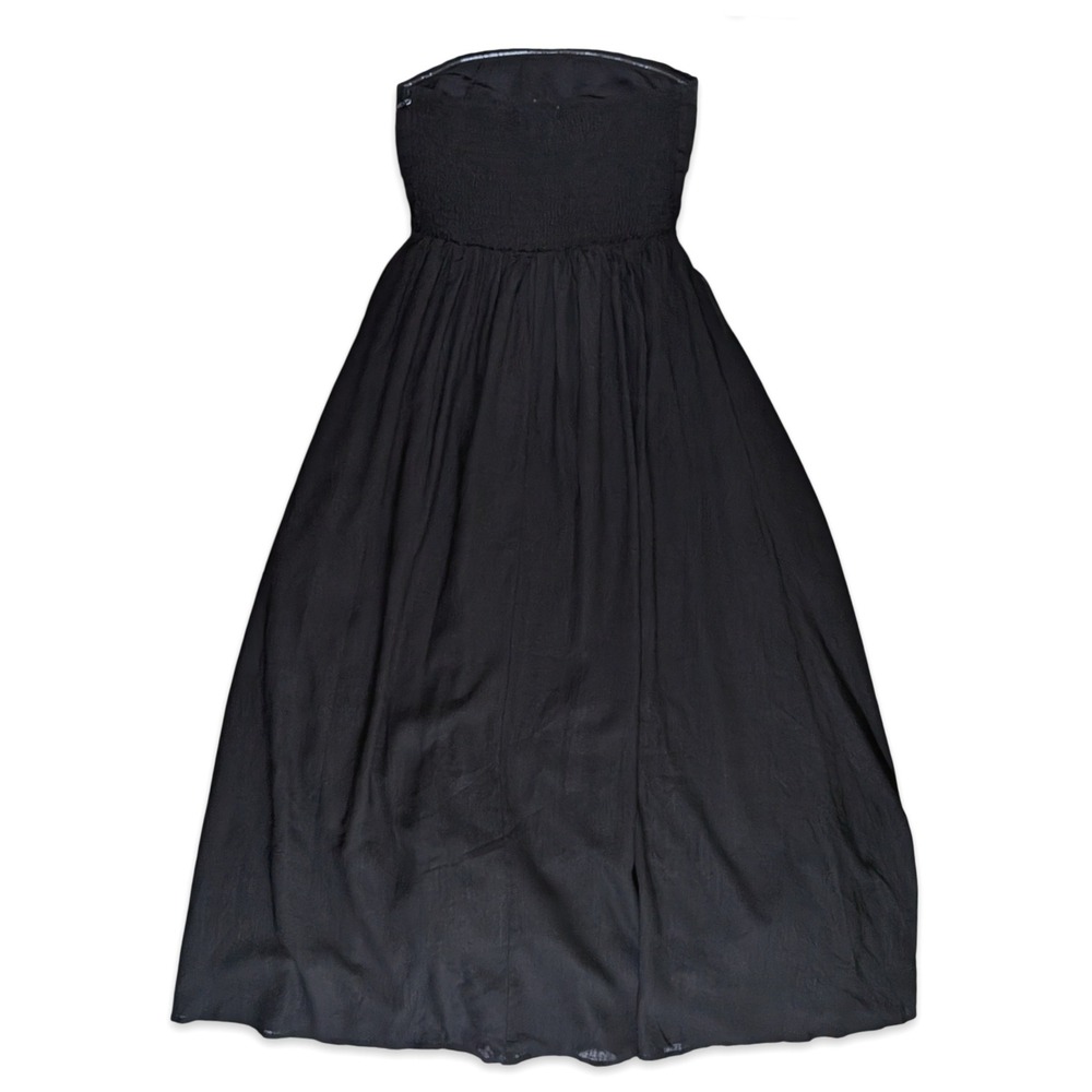 Petal & Pup Kayt Strapless Dress Black Maxi Linen Blend Size XS NWT - Picture 3 of 13